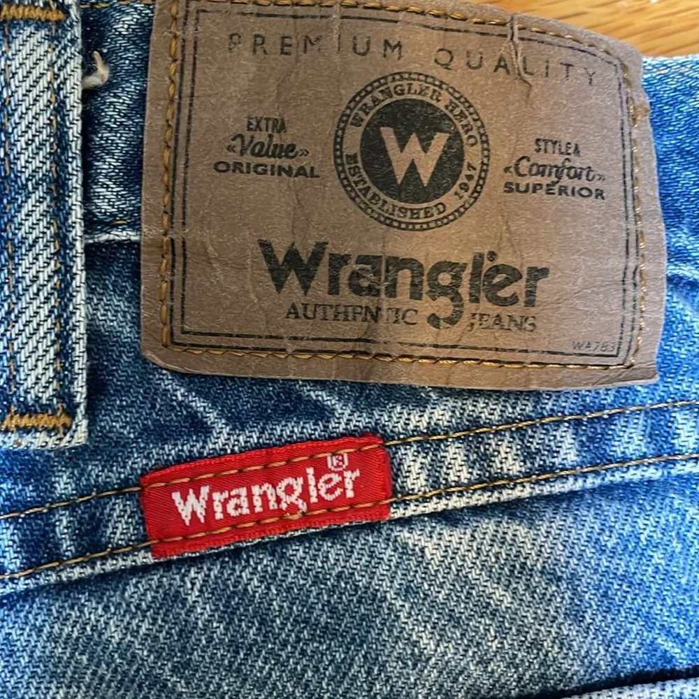 Wrangler Premium Quality Jeans Straight 38x32 Men pre-owned Blue